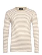 Duo Rib Tobias Tee Ls Tops T-Langærmet Skjorte Beige Mads Nørgaard