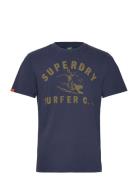 Lo-Fi Outdoor Relaxed Tee Tops T-Kortærmet Skjorte Navy Superdry