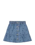 Donna Denim Skirt Dresses & Skirts Skirts Denim Skirts Blue Fliink