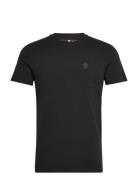 Chest Pocket Short Sleeve Tee Designers T-Kortærmet Skjorte Black Timb...