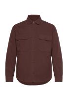 Dyed Canvas Skyler Shirt Fav Tops Overshirts Brown Mads Nørgaard