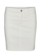 Vmluna Hr Denim Skirt Mix Ga Kort Nederdel White Vero Moda