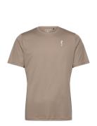 Men's Performance Tee - Side Mesh Sport T-Kortærmet Skjorte Beige RS S...