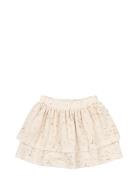 Skirt Printed Dresses & Skirts Skirts Midi Skirts Cream Petit Piao