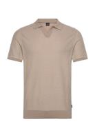H-Jianluca Designers Polos Short-sleeved Beige BOSS