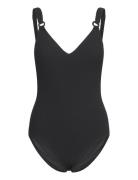 Navarino Wirefree Covering T-Shirt Swimsuit Badedragt Badetøj Black Fe...