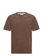 Akkikki Frotte Tee Tops T-Kortærmet Skjorte Brown Anerkjendt