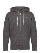 The Original Hm Zip Up Charcoa Tops Sweatshirts & Hoodies Hoodies Grey...