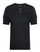 Slim Crewneck 3-Pack Tops T-Kortærmet Skjorte Black Polo Ralph Lauren