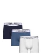 Classic Stretch-Cotton Trunk 3-Pack Boxershorts Blue Polo Ralph Lauren