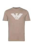 T-Shirt Designers T-Kortærmet Skjorte Beige Emporio Armani
