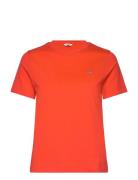 Reg Shield Ss T-Shirt Tops T-shirts & Tops Short-sleeved Orange GANT