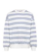 Striped Cotton-Blend Sweatshirt Tops Sweatshirts & Hoodies Sweatshirts...