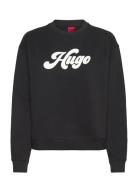 Deroxina_3 Tops Sweatshirts & Hoodies Sweatshirts Black HUGO