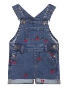 Tnstnayla Short Denim Dungarees Bottoms Dungarees Blue The New