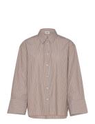 Léa Shirt Tops Shirts Long-sleeved Brown Twist & Tango