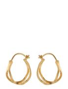 Stream Hoops Accessories Jewellery Earrings Hoops Gold Pernille Corydo...