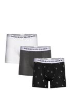 Stretch Cotton Boxer Brief 3-Pack Boxershorts Black Polo Ralph Lauren