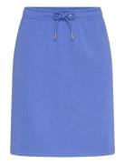 Reg Shield Jersey Skirt Skirts Knee-length & Midi Skirts Blue GANT