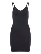 Vimacie V-Neck S/L Seamless Dress Kort Kjole Black Vila