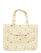 Big Canvas Totebag Roses And Shells Bags Totes Cream Maanesten