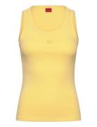 Datamia Tops T-shirts & Tops Sleeveless Yellow HUGO