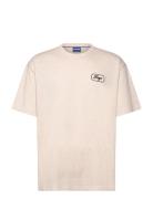 Nampie Tops T-Kortærmet Skjorte Cream HUGO BLUE