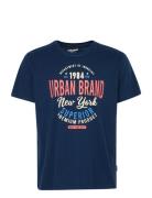 Bhjabin Tops T-Kortærmet Skjorte Navy Blend