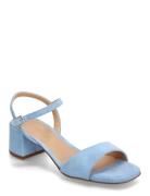 Kirk_25_Ks Sandal Med Hæl Blue UNISA