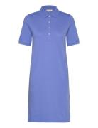 Shield Ss Pique Polo Dress Kort Kjole Blue GANT