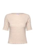 Top Sigge Tops T-shirts & Tops Short-sleeved Beige Lindex