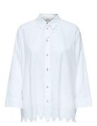 Onlgraces Tulum Ls Emb Shirt Wvn Tops Shirts Long-sleeved White ONLY