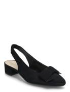 Slingback Shoes Sling Backs Heeled Slingbacks Black Gabor