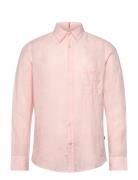 Relegant_6_M Tops Shirts Linen Shirts Pink BOSS