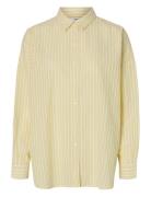 Slfemma-Sanni Ls Striped Shirt Noos Tops Shirts Long-sleeved Yellow Se...