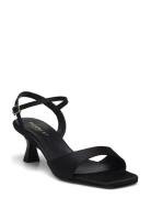 Helma Sandal Med Hæl Black Pavement