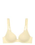 Body Make-Up Illusion Wp Ex Lingerie Bras & Tops T-shirt Bras Yellow T...