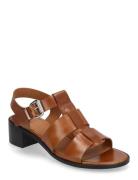 Sandals Sandal Med Hæl Brown Billi Bi