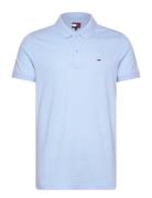 Tjm Slim Placket Polo Ext Tops Polos Short-sleeved Blue Tommy Jeans