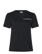 Reg Shield Ss T-Shirt Tops T-shirts & Tops Short-sleeved Black GANT