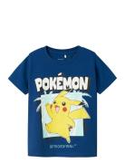 Nmmmahe Pokemon Nreg Ss Top Box Sky Tops T-Kortærmet Skjorte Navy Name...