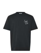 Surf Club Tee Designers T-Kortærmet Skjorte Black Nikben