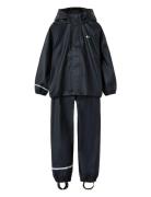 Nkndry10 Rain Set Fo Noos Outerwear Rainwear Rainwear Sets Navy Name I...