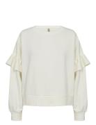 Sc-Odette Tops Blouses Long-sleeved Cream Soyaconcept