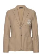 Bullion Jacquard Blazer Blazers Single Breasted Blazers Beige Lauren R...