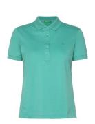 H/S Polo Shirt Tops T-shirts & Tops Polos Green United Colors Of Benet...