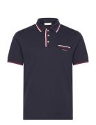 2-Col Tipping Ss Pique Polo Tops Polos Short-sleeved Navy GANT