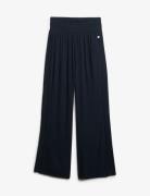 Beach Pant Bottoms Trousers Wide Leg Black Superdry