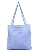 Rbiris Stripe Tote Bag Bags Totes Blue Rosemunde