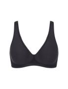 Sloggi Basic+ Soft Bra Lingerie Bras & Tops Soft Bras Bralette Black S...